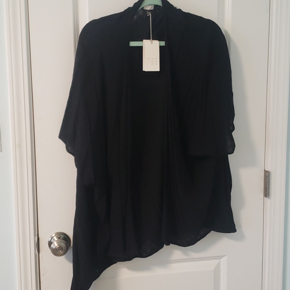 NWT black shawl/cape